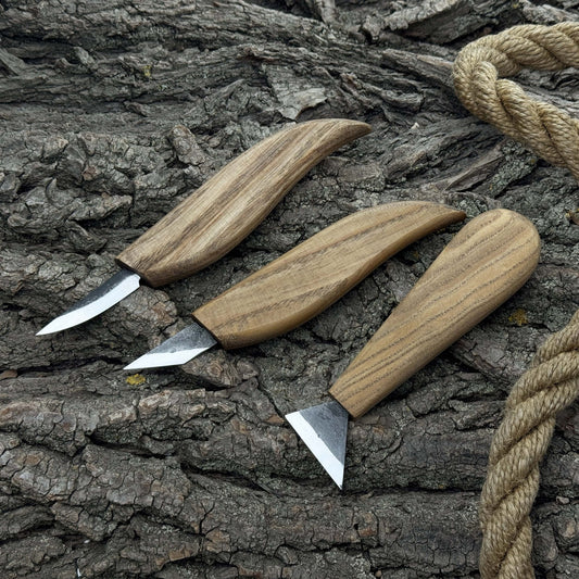 3-Piece Wood Carving Knife Set