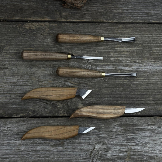 6-Piece Carving Knife, Chisel & Gouge Set