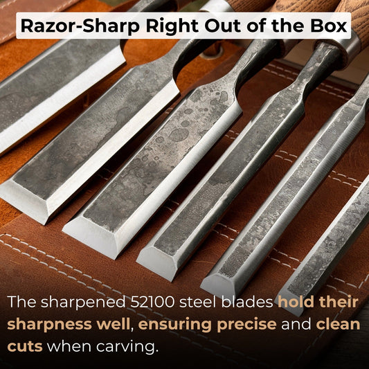 6-Piece Wood Carving Chisel Set