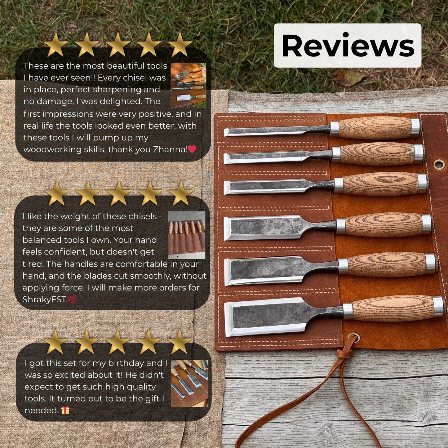 6-Piece Wood Carving Chisel Set