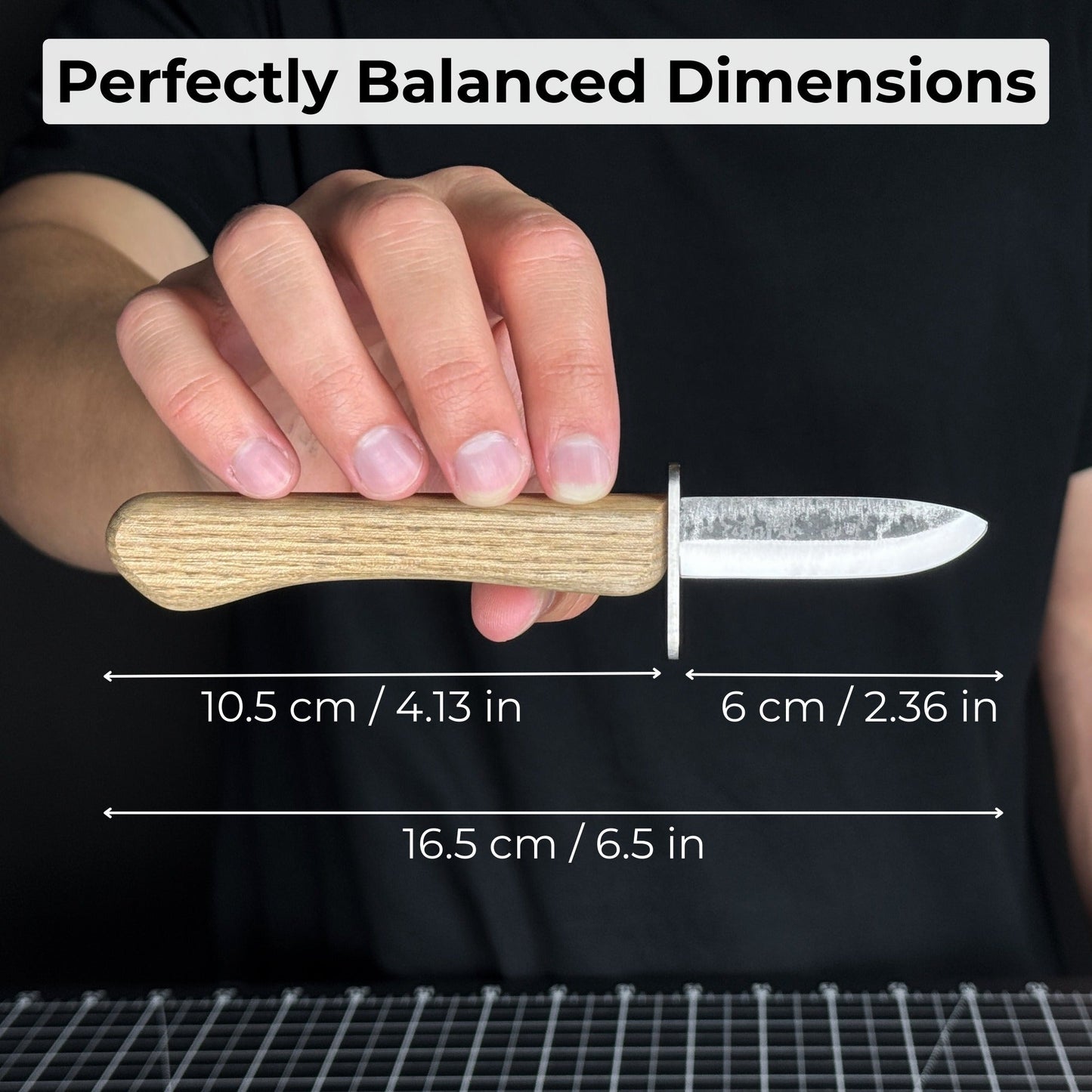 Beginner’s Woodcarving Knife with Leather Sheath, 6 cm (2.36 inches)