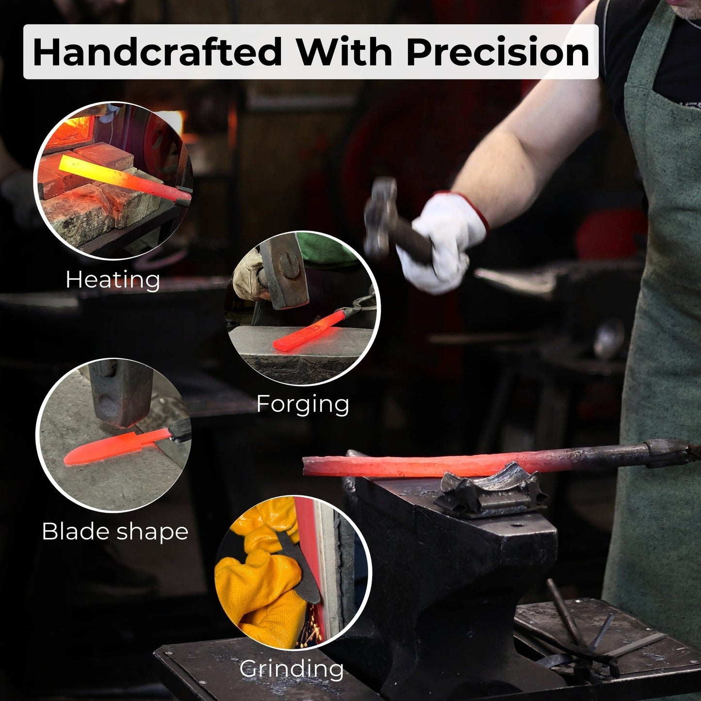 Beginner’s Woodcarving Knife with Leather Sheath, 6 cm (2.36 inches)