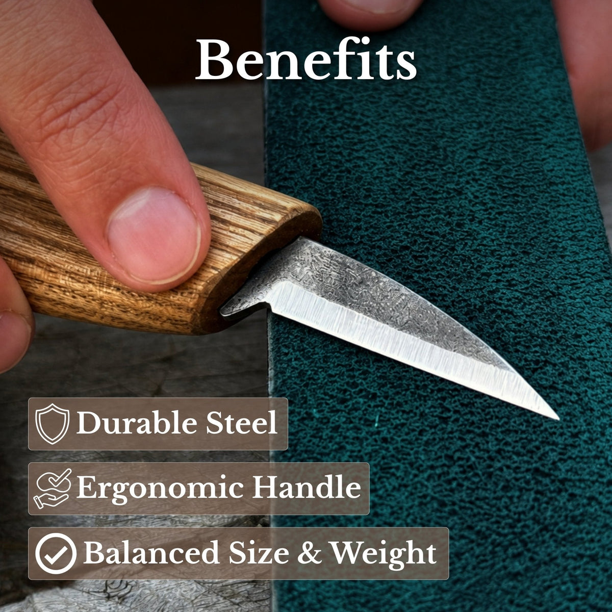 Detail Knife for Wood Carving, 4 cm (1.57 inches)