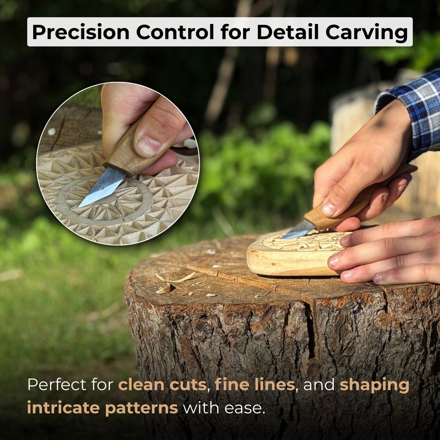 Detail Wood Carving Knife, 2.5 cm (1 inch)