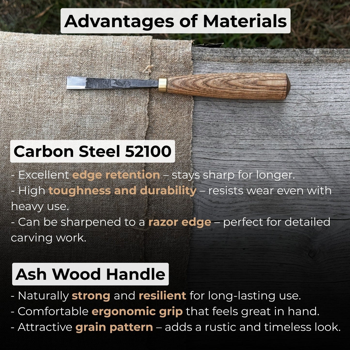 Straight Carving Gouge – 12 mm (0.47 inches)