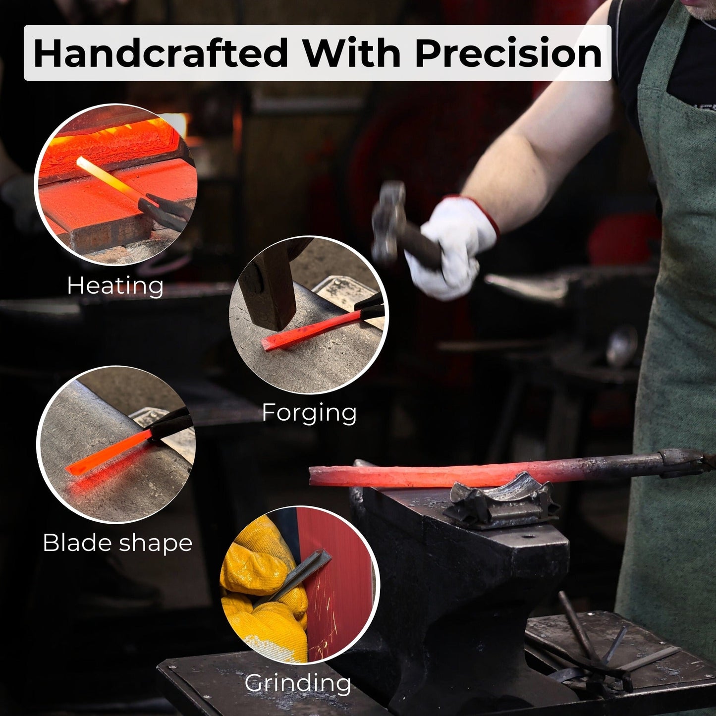 V-Parting Chisel 60 Degree, Blade 8 mm (0.31 inches)