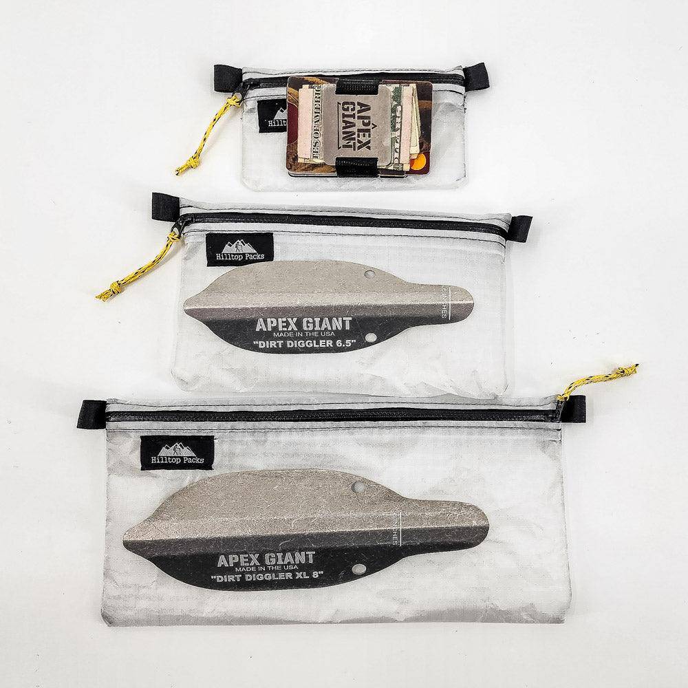 Zipper Pouches TOPO Patterns Ultralight D50T fabric